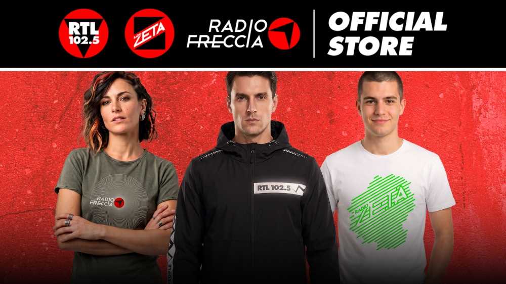 Apre lo store online ufficiale di RTL 102.5, Radio Zeta e Radiofreccia