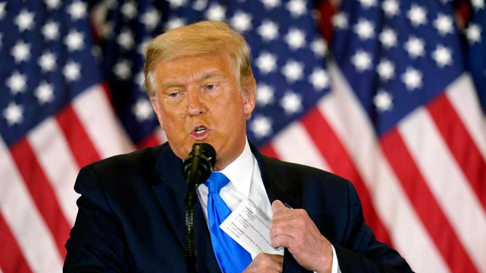 Donald Trump insiste, elezioni truccate, non concedo un bel niente, il voto postale è uno scherzo malato