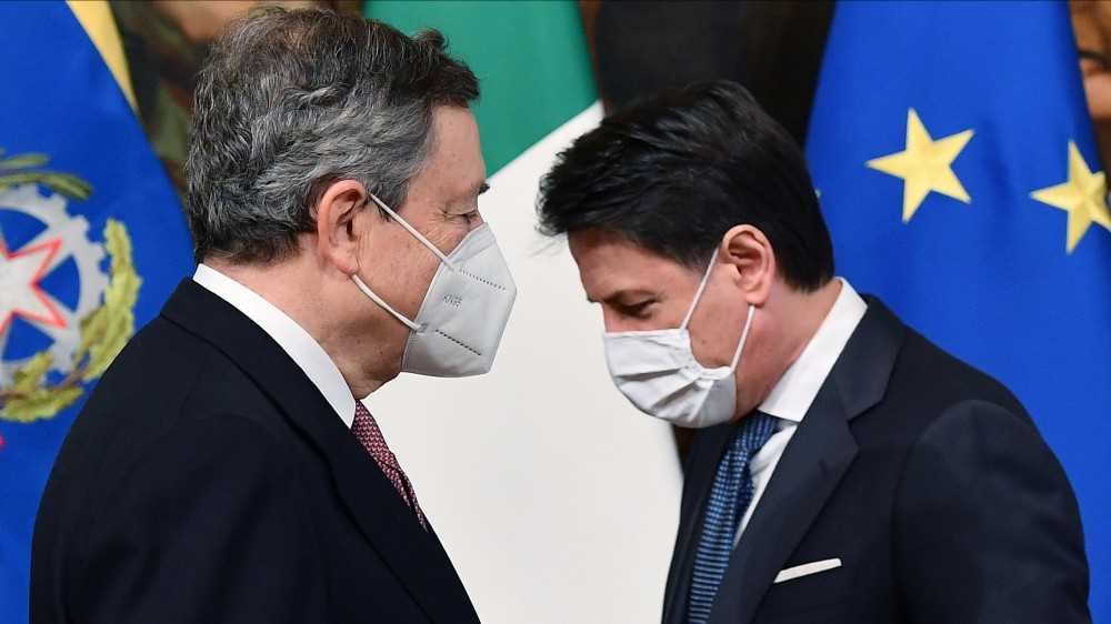 Governo, il presidente del Consiglio Mario Draghi nel primo Consiglio dei ministri: Uniti per il rilancio