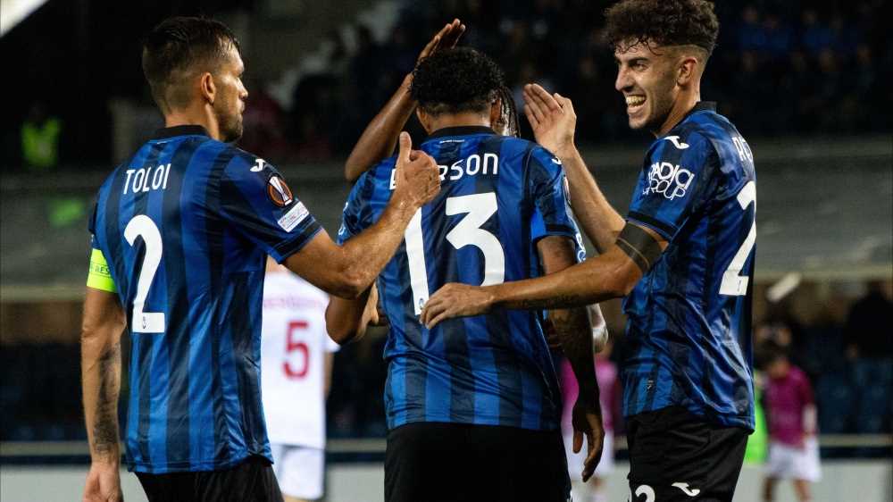 L'Atalanta riparte bene in Europa. La Roma batte lo Sheriff, Fiorentina pari con Genk