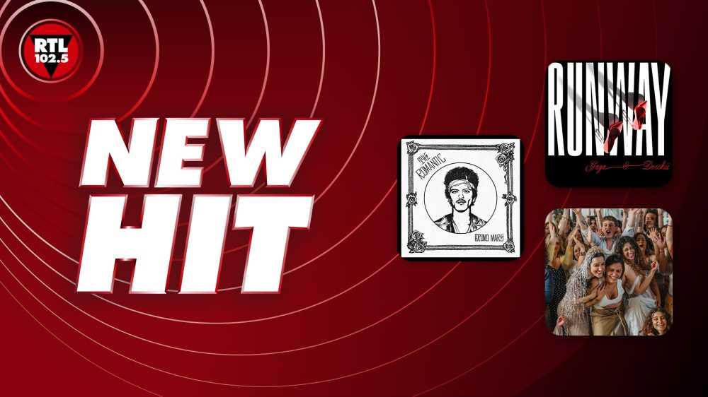 New Hit di RTL 102.5: da questa settimana in rotazione radiofonica “Risk It All” di Bruno Mars, “Runway” di Lady Gaga & Doechii e “AL MIO PAESE” di Serena Brancale, Levante e Delia