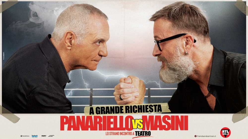 RTL 102.5 è la radio ufficiale di Panariello VS Masini "Lo strano incontro" a teatro
