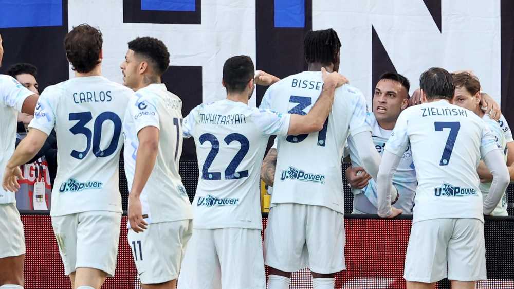 Serie A, Udinese-Inter 0-1, Napoli-Sassuolo 1-0, Cagliari-Juventus 1-0