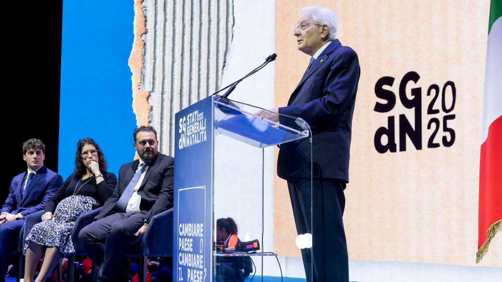 Stati generali della natalità aperti a Roma dal Presidente della Repubblica Sergio Mattarella