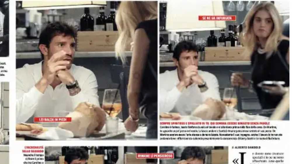Stefano De Martino "paparazzato" dal settimanale Oggi. Ecco cosa è accaduto al ristorante