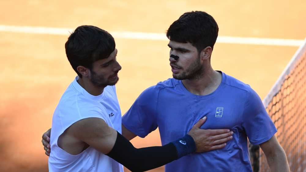 Tennis, Internazionali BNL d'Italia: Alcaraz è il primo finalista, battuto Musetti in due set