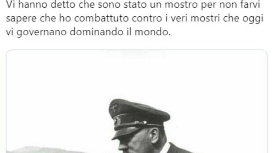 Tweet pro Hitler, il pm dispone il sequestro del profilo Twitter del professore