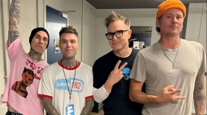 Fedez a Manchester per il concerto dei Blink182: "Compleanno indimenticabile"