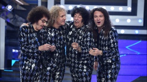 I Cugini di Campagna a Sanremo 2023 con il brano "Lettera 22" 