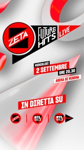 Radio Zeta Future Hits Live 2026: il cast e la diretta dell’evento