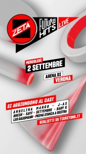 Radio Zeta Future Hits Live 26: Angelina Mango, J-Ax, Bresh, Sayf, Baby K, Settembre, Leo Gassmann e prima stanza a destra si aggiungono al cast