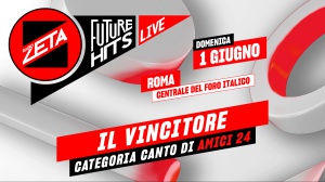 Radio Zeta Future Hits Live, il vincitore della categoria canto di Amici 24 si aggiunge alla line-up di Roma