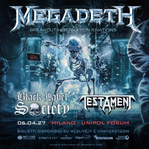 MEGADETH: una data a Milano ad aprile con TESTAMENT e BLACK LABEL SOCIETY