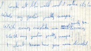 Beatles, all'asta il manoscritto di 'While My Guitar Gently Weeps'