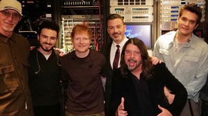Ed Sheeran suona “Drive” con Dave Grohl e John Mayer in TV
