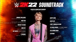 Machine Gun Kelly nel videogioco di wrestling WWE 2K22