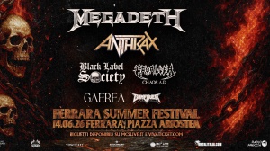 Megadeth, Anthrax, Black Label Society e altri a Ferrara